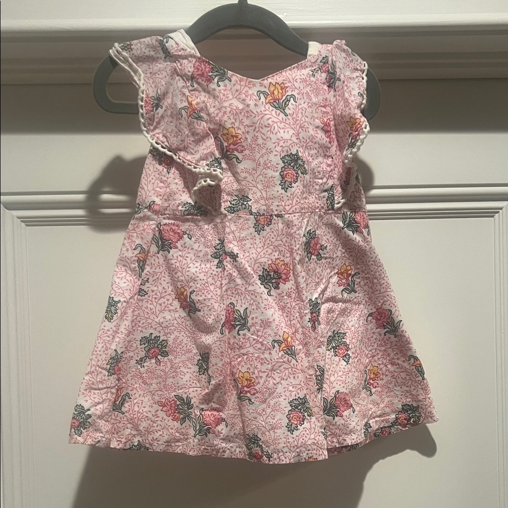 EUC 12-18mo Janie and Jack Pink Floral Dress